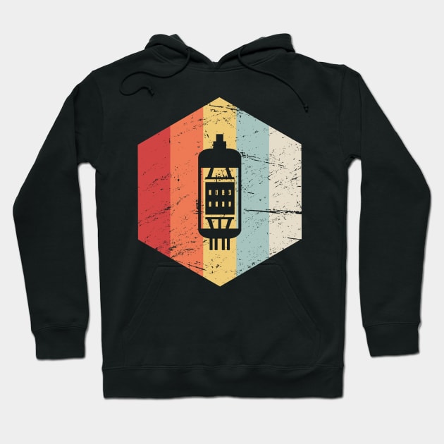 Retro Vintage Vacuum Tube | Synth And Guitar Icon Hoodie by MeatMan